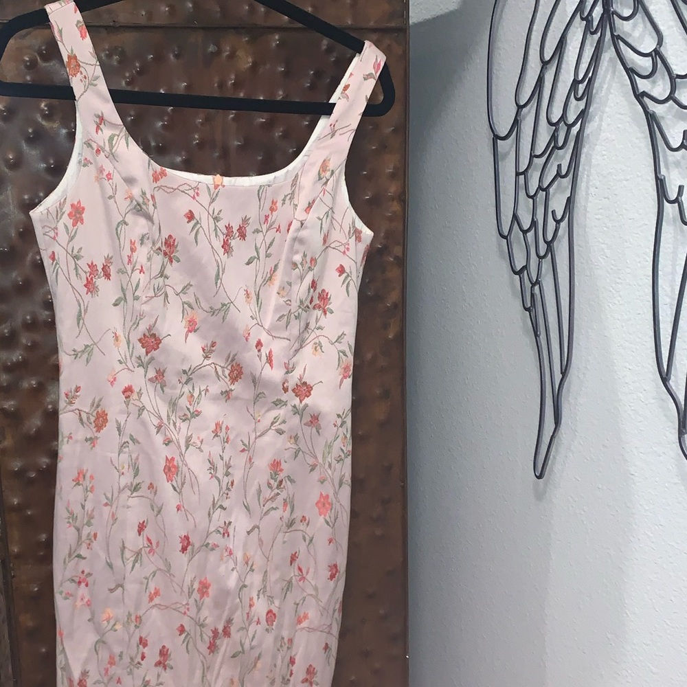 Isabel Ardee pink embroidered cocktail dress